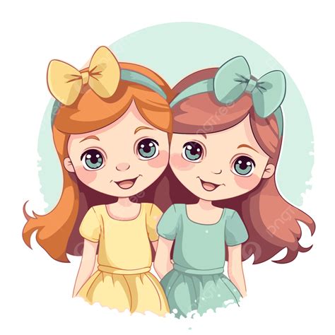 clipart of two sisters|two sisters cartoon images.